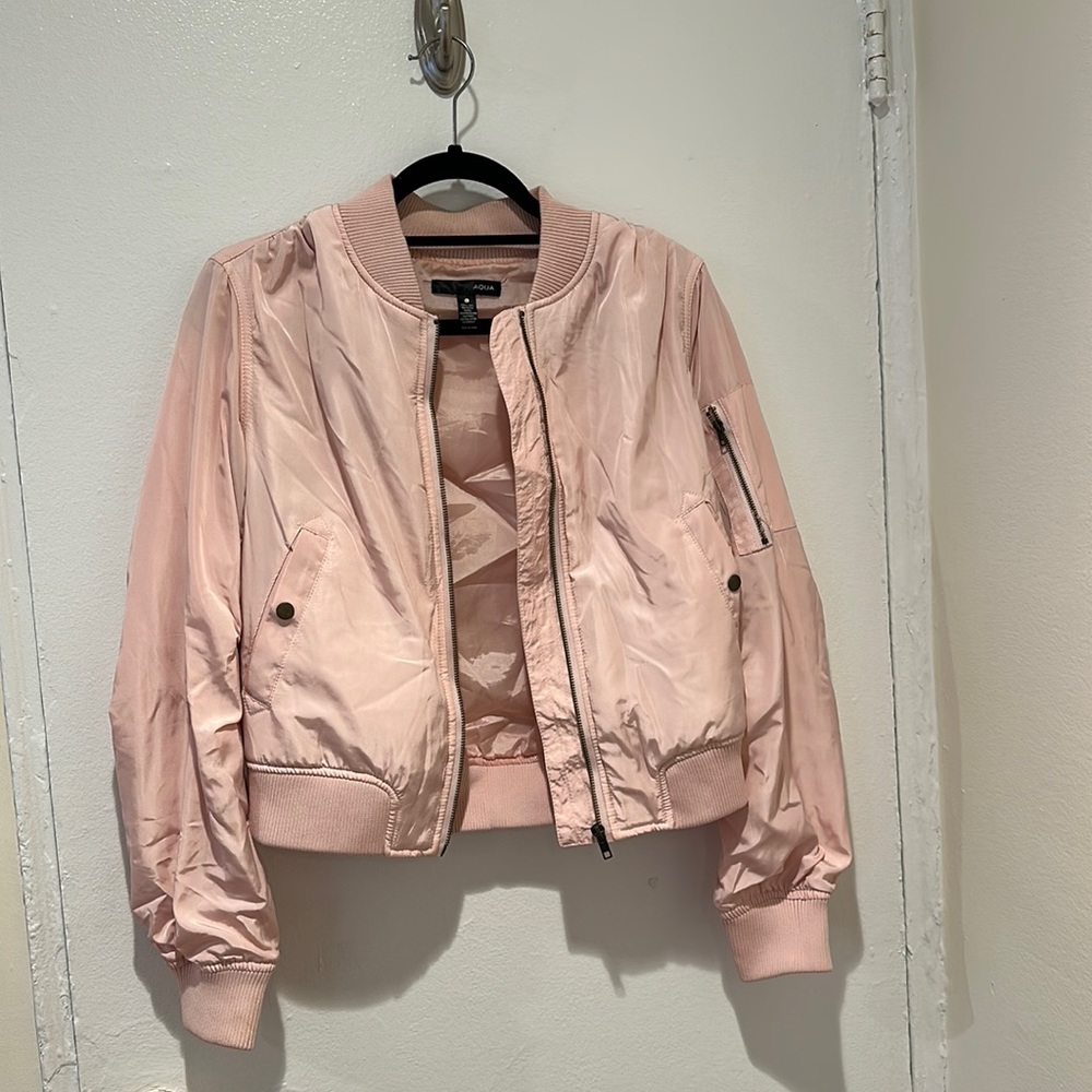 Aqua Pink Bomber Jacket